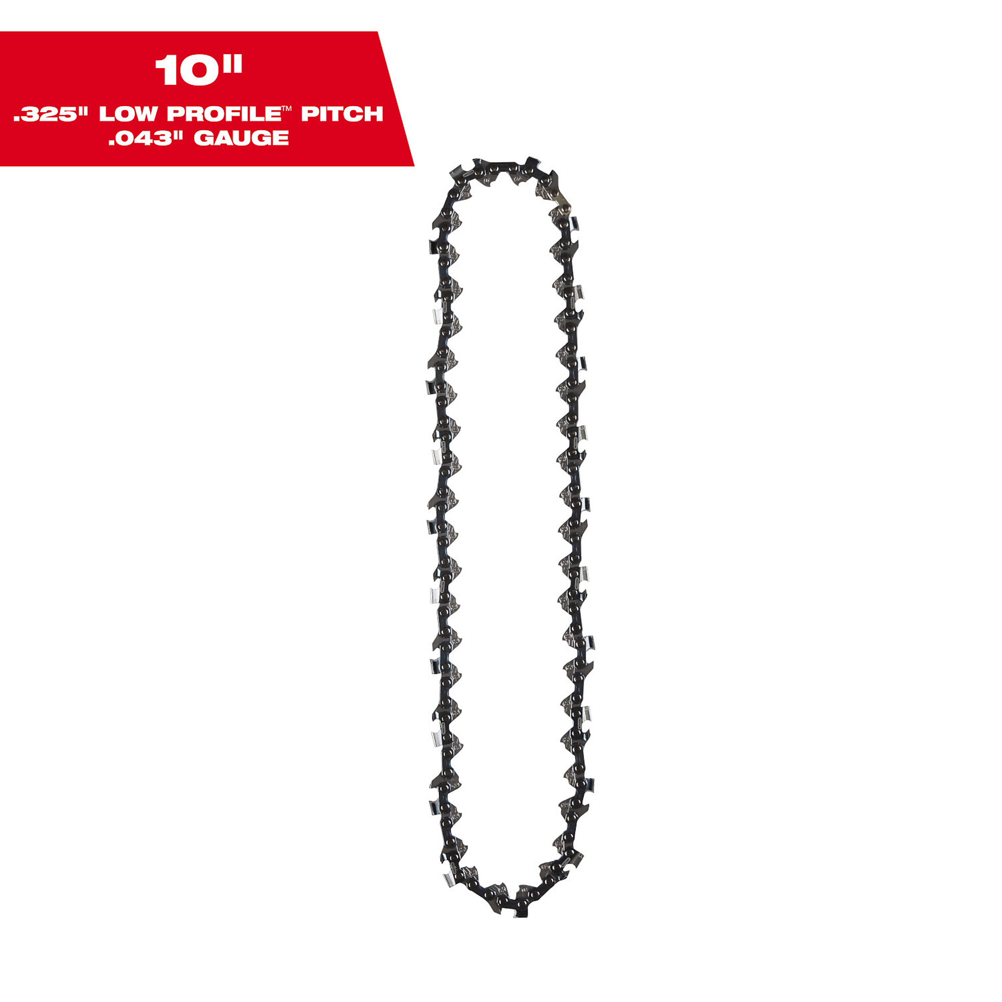 Milwaukee 10in. Telescoping Pole Saw Chain, Model# 49-16-2759